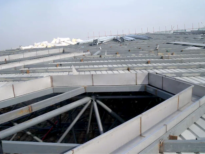 讷河安吉县体育馆网架